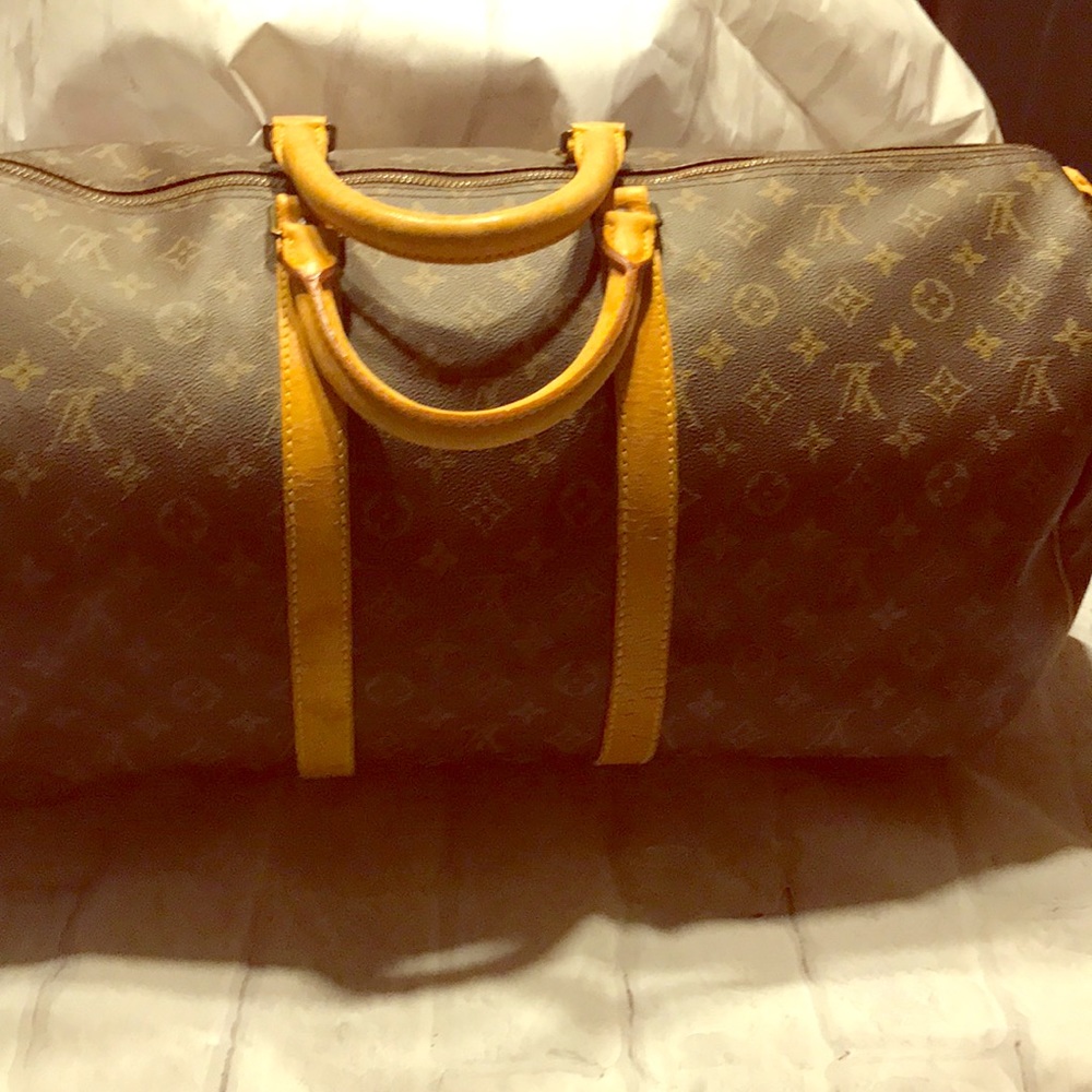 AUTHENTIC LOUIS VUITTON KEEPALL 55 DUFFLE BAG